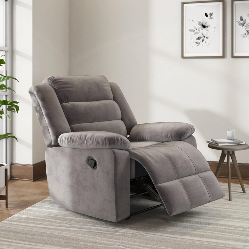 Nilkamal Sierra Velvet Fabric Manual Recliner 3